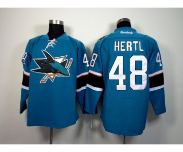 San Jose Sharks #48 Tomas Hertl 2014 Blue Jersey