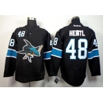 San Jose Sharks #48 Tomas Hertl Black Third Jersey