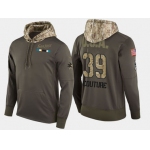 Nike San Jose Sharks 39 Logan Couture Olive Salute To Service Pullover Hoodie