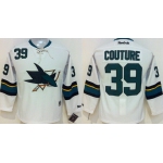 San Jose Sharks #39 Logan Couture 2014 White Kids Jersey