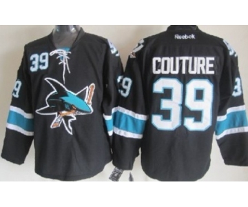 San Jose Sharks #39 Logan Couture Black Third Jersey