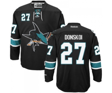 Men's San Jose Sharks #27 Joonas Donskoi Black Third Hockey Jersey