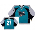 Men's San Jose Sharks #27 SCOTT PARKER 2003 CCM Throwback NHL Home Hockey Jersey