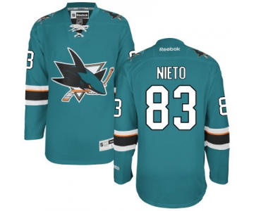 Men's San Jose Sharks #83 Matt Nieto Teal Green Home Jersey