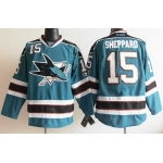 San Jose Sharks #15 James Sheppard Blue Jersey