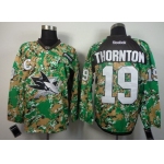 San Jose Sharks #19 Joe Thornton 2014 Camo Jersey