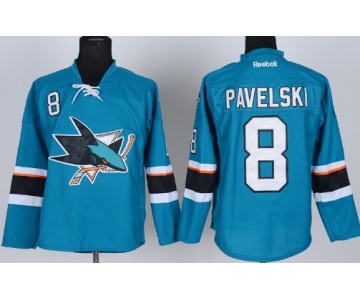 San Jose Sharks #8 Joe Pavelski 2014 Blue Jersey