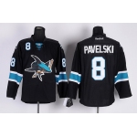 San Jose Sharks #8 Joe Pavelski Black Third Jersey