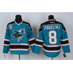 San Jose Sharks #8 Joe Pavelski Blue Jersey