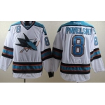 San Jose Sharks #8 Joe Pavelski White Jersey