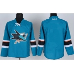 San Jose Sharks Blank 2014 Blue Jersey