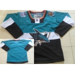 San Jose Sharks Blank 2015 Stadium Series Blue/Black Jersey