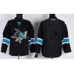 San Jose Sharks Blank Black Third Jersey