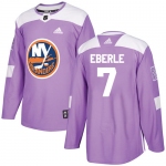 Adidas New York Islanders #7 Jordan Eberle Purple Authentic Fights Cancer Stitched Youth NHL Jersey