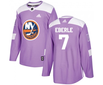 Adidas New York Islanders #7 Jordan Eberle Purple Authentic Fights Cancer Stitched Youth NHL Jersey