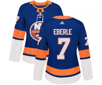 Adidas New York Islanders #7 Jordan Eberle Royal Blue Home Authentic Women's Stitched NHL Jersey
