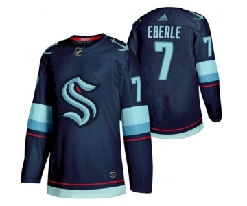 Men's Seattle #7 Kraken Jordan Eberle 2022 Home Navy Jersey