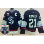 Men's Seattle Kraken #21 Kraken Navy 2021-22 Season Inaugural Authentic Jersey