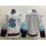 Men's Seattle Kraken Blank White Stitched Adidas NHL Jersey