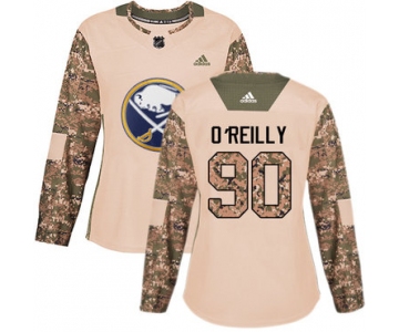 Adidas Buffalo Sabres #90 Ryan O'Reilly Camo Authentic 2017 Veterans Day Women's Stitched NHL Jersey