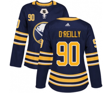 Adidas Buffalo Sabres #90 Ryan O'Reilly Navy Blue Home Authentic Women's Stitched NHL Jersey