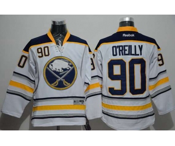 Men's Buffalo Sabres #90 Ryan O'Reilly Reebok White Away Premier Jersey