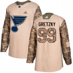 Adidas St. Louis Blues #99 Wayne Gretzky Camo Authentic 2017 Veterans Day Stitched Youth NHL Jersey