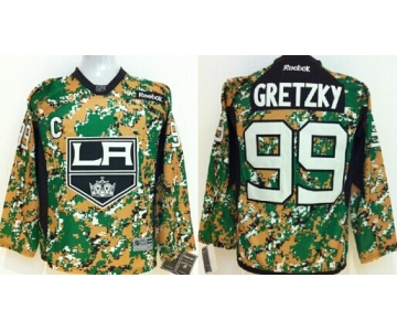 Los Angeles Kings #99 Wayne Gretzky 2014 Camo Kids Jersey