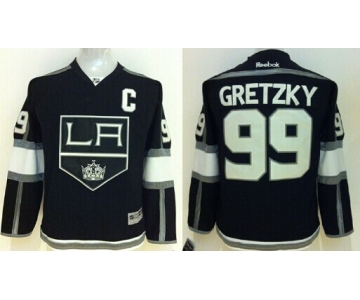 Los Angeles Kings #99 Wayne Gretzky Black Kids Jersey