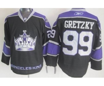 Los Angeles Kings #99 Wayne Gretzky Black Third Jersey