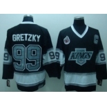 Los Angeles Kings #99 Wayne Gretzky Black Throwack CCM Jersey