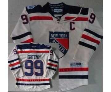 New York Rangers #99 Wayne Gretzky 2012 Winter Classic Cream Kids Jersey