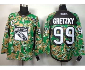 New York Rangers #99 Wayne Gretzky 2014 Camo Jersey