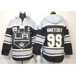 Old Time Hockey Los Angeles Kings #99 Wayne Gretzky Black Hoodie