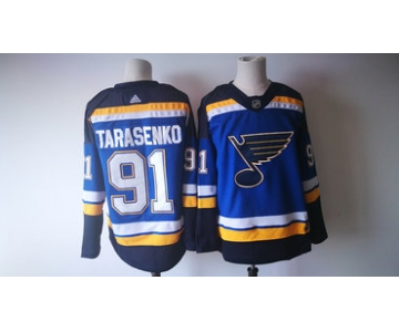 Men's St. Louis Blues #91 Vladimir Tarasenko Blue 2017-2018 Hockey Stitched NHL Jersey
