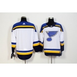 Blues Blank White Adidas Jersey