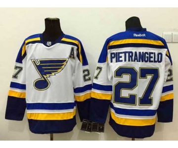 Men's St. Louis Blues #27 Alex Pietrangelo 2014 White Jersey