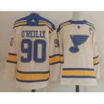 Men's St Louis Blues #90 Ryan OReilly Cream 2022 Winter Classic Authentic Jersey