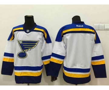 Men's St. Louis Blues Blank 2014 White Jersey