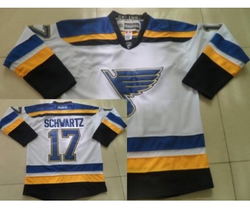 St. Louis Blues #17 Jaden Schwartz 2014 White Jersey