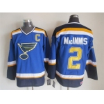 St. Louis Blues #2 Al MacInnis 2014 Blue Throwback CCM Jersey