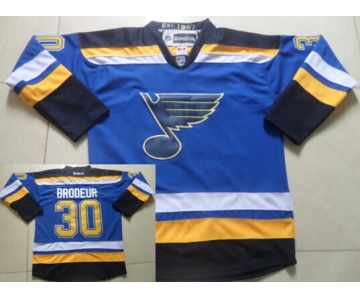 St. Louis Blues #30 Martin Brodeur 2014 Blue Jersey