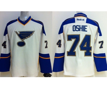 St. Louis Blues #74 T.J. Oshie White Jersey
