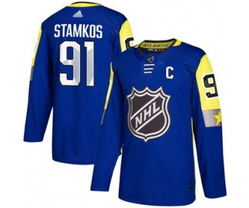 Men's Tampa Bay Lightning #91 Steven Stamkos Blue 2018 NHL All-Star Stitched Ice Hockey Jersey