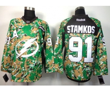 Tampa Bay Lightning #91 Steven Stamkos 2014 Camo Jersey