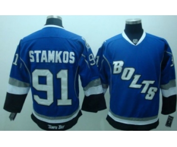 Tampa Bay Lightning #91 Steven Stamkos Blue Third Jersey