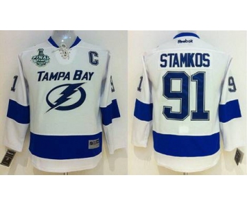 Youth Tampa Bay Lightning #91 Steven Stamkos White Jersey