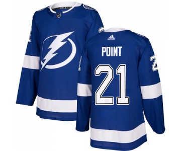 Adidas Tampa Bay Lightning #21 Brayden Point Blue Home Authentic Stitched Youth NHL Jersey