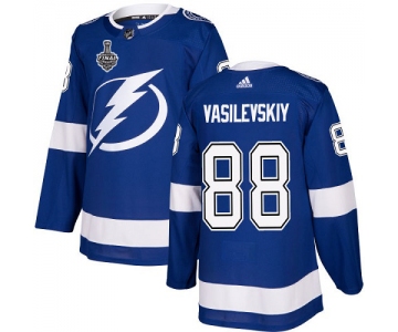 Adidas Lightning #88 Andrei Vasilevskiy Blue Home Authentic 2020 Stanley Cup Final Stitched NHL Jersey