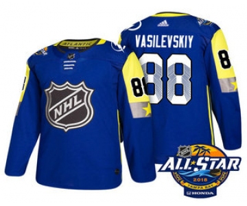 Men's Tampa Bay Lightning #88 Andrei Vasilevskiy Blue 2018 NHL All-Star Stitched Ice Hockey Jersey
